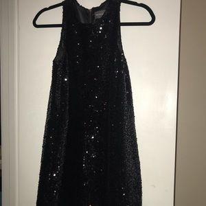 Black sequin dress